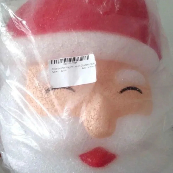 2 pieces Santa Clause hanging  lampshade porch light cover - Picture 7 of 8